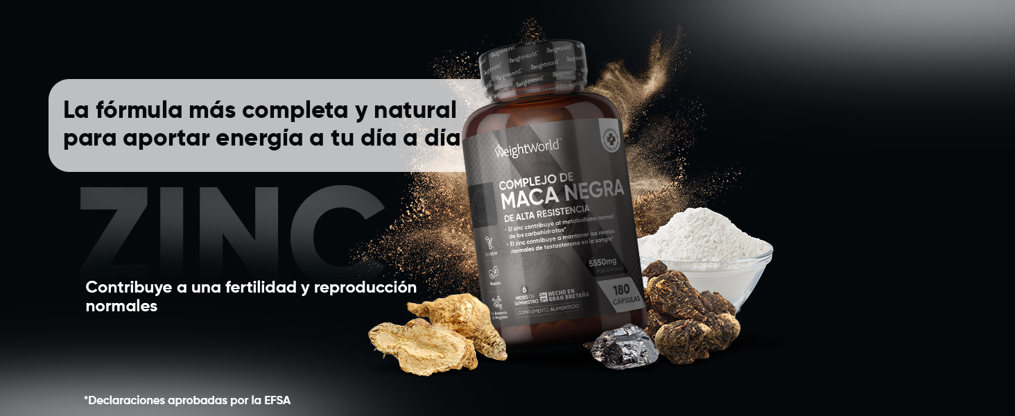 Maca Negra y Amarilla en cápsulas