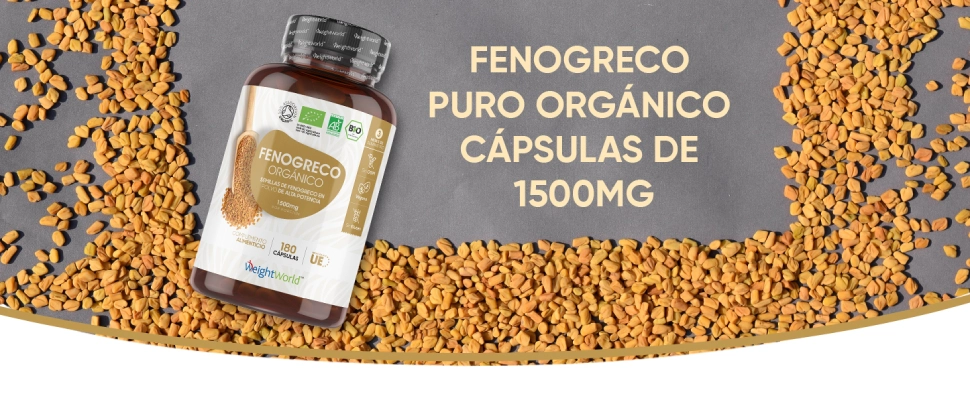 Cápsulas de Fenogreco Orgánico 1500 mg