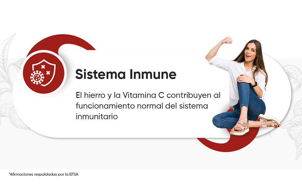 Hierro y Vitamina C para sistema inmune