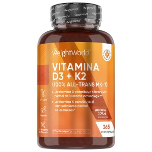 Vitamina D3 y K2 apta para veganos