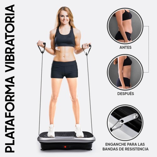 Plataforma de vibración corporal, máquina de placa de vibración para  Fitness, entrenador de caderas, equipo de pérdida de peso muscular,  ejercicio, vibrador corporal - AliExpress