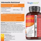 Información nutricional Vitamina D3 2000 UI